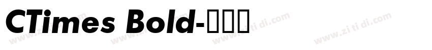 CTimes Bold字体转换